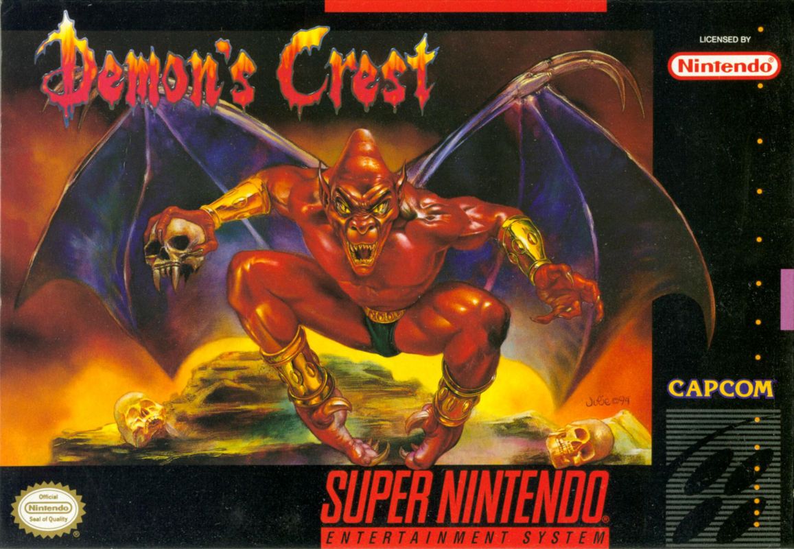 Demon's Crest box art for Super Nintendo